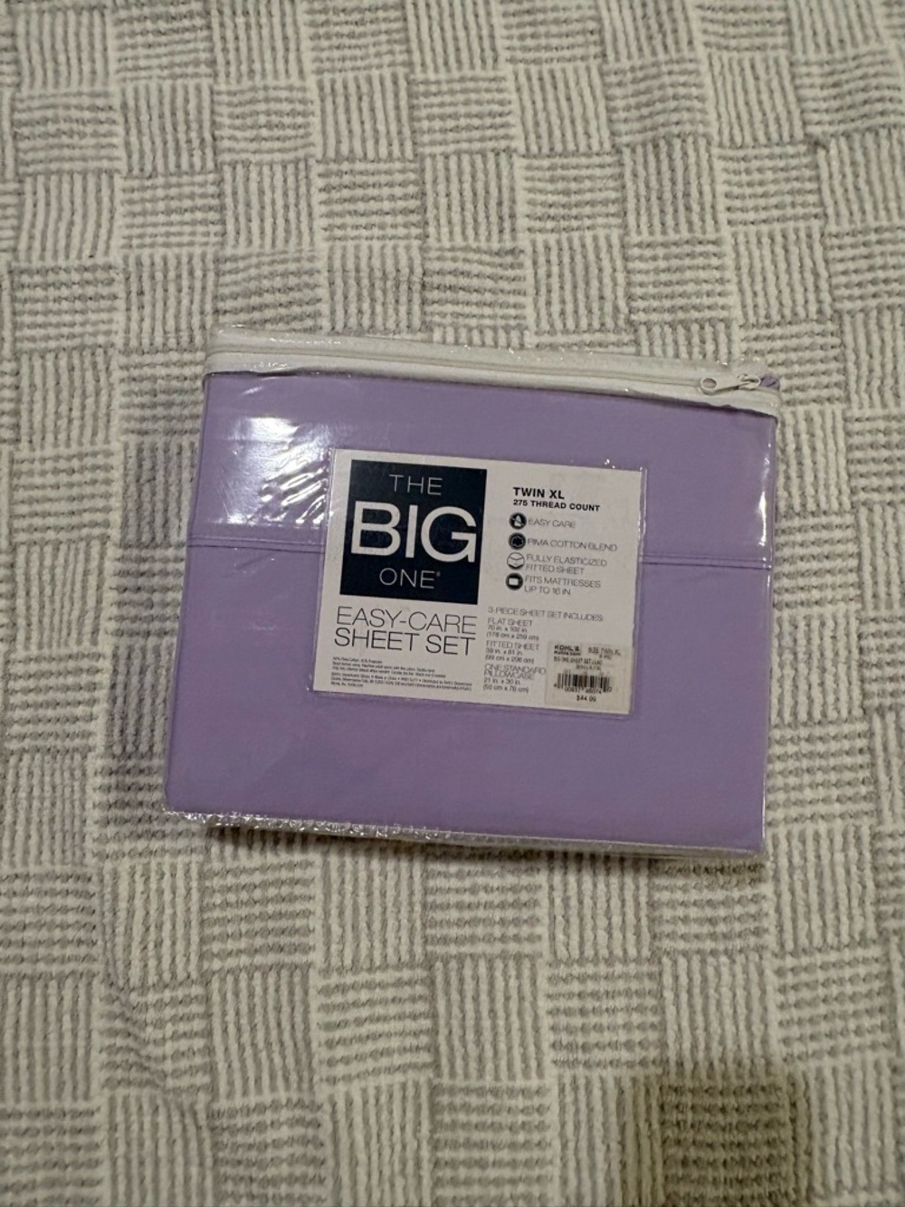 The Big One Lavender Easy-Care Sheet Set - Picture 2 of 2